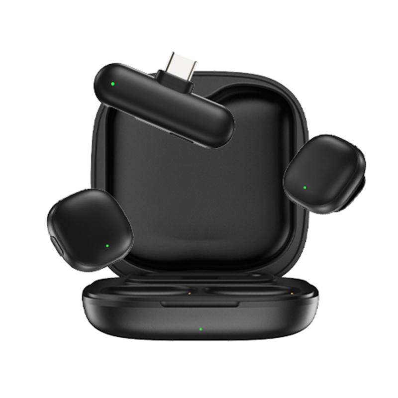 AI Noise-Canceling Lapel Mic Pro - 48KHz/24Bit & 200m Wireless for Professionals