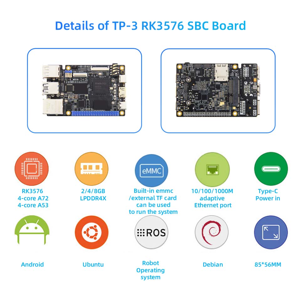 Rk3576 SBC Computers Development Board